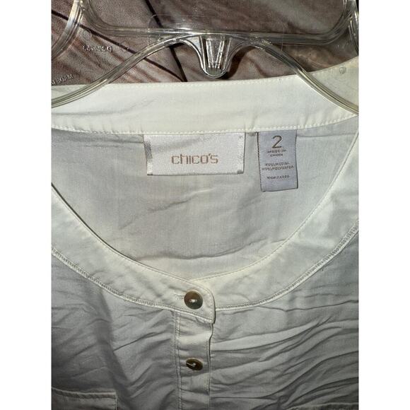 CHICOS Size 10 Medium blouse - Picture 4 of 5